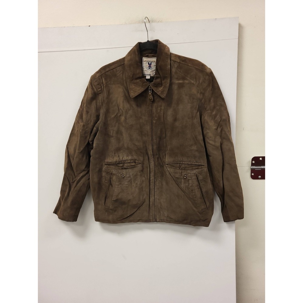 American Classics Adventures Wing Suede Leather Jacket Mens XL XG Brown‎ Coat